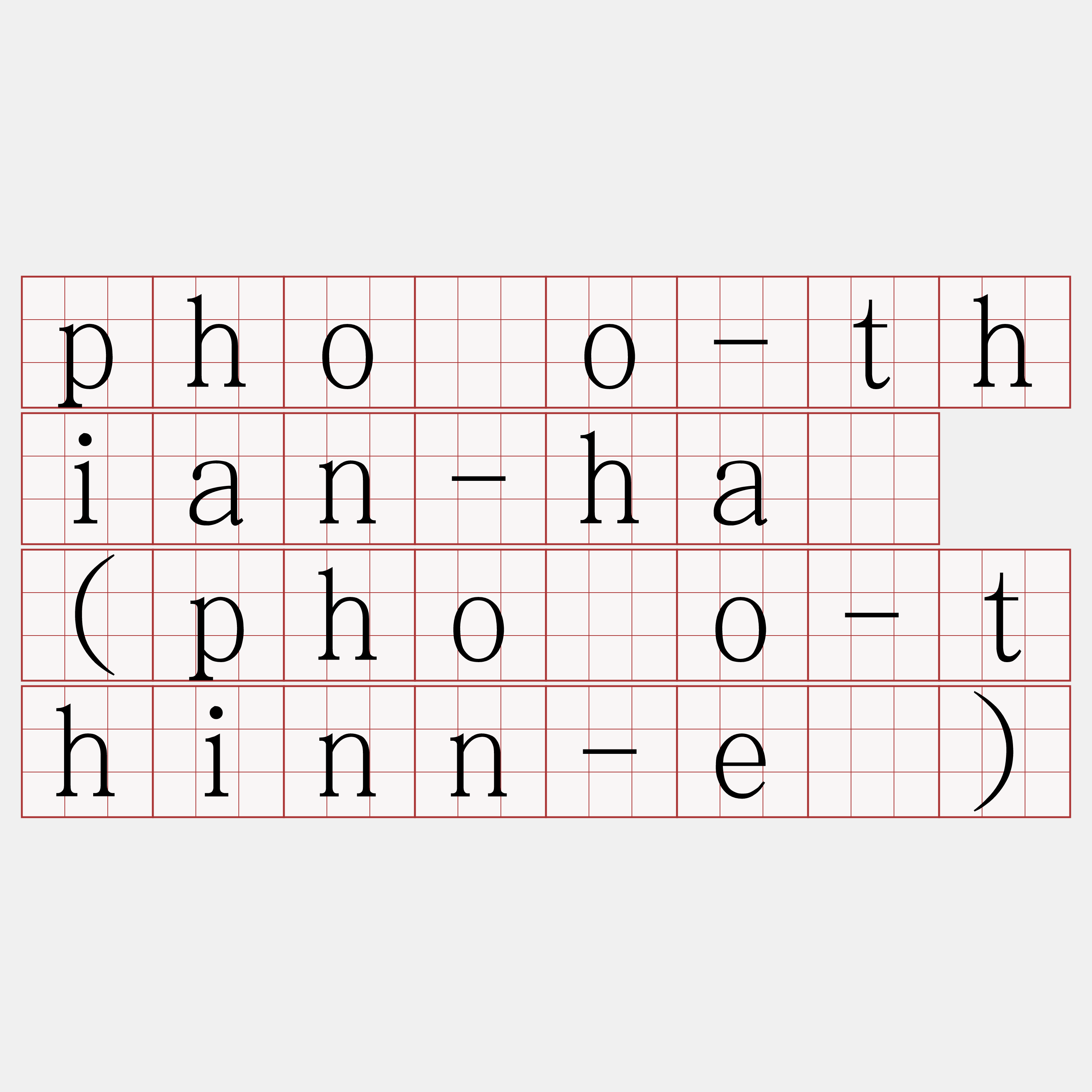 phóo-thian-hā (phóo-thinn-ē)